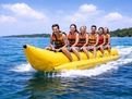 Happy group after a banana ride