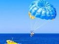 Parasailing over the Goa coast