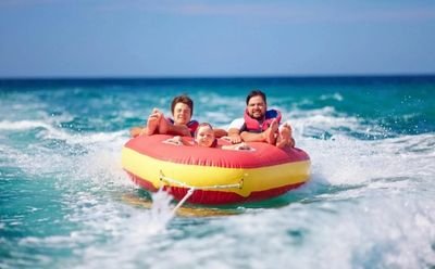 Bumper ride water sport in Calangute, Goa