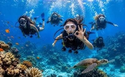 Guided scuba diving experience in Goa