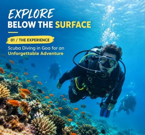 Scuba diving experience in Goa near Grande Island